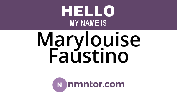 Marylouise Faustino