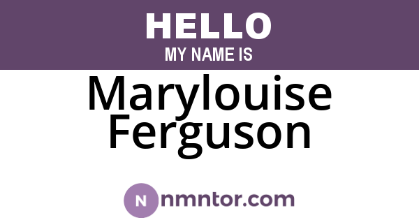 Marylouise Ferguson