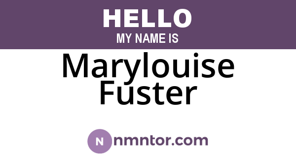 Marylouise Fuster