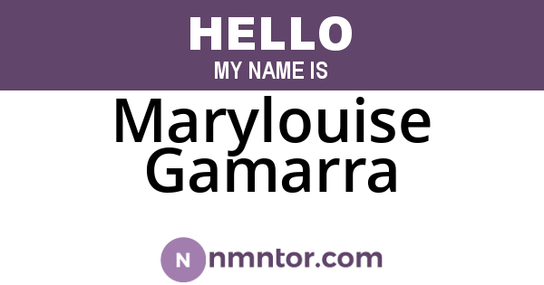 Marylouise Gamarra