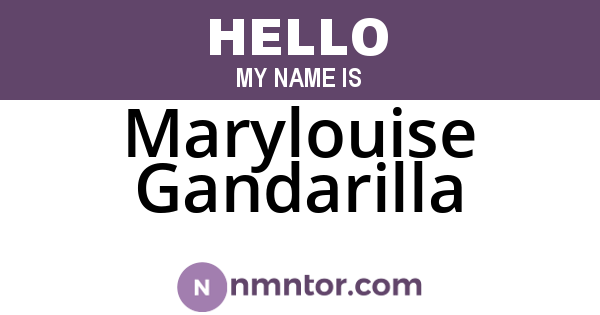 Marylouise Gandarilla