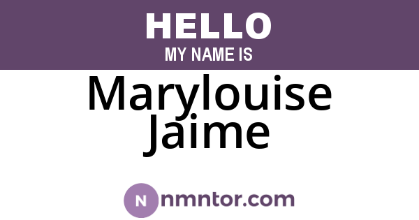 Marylouise Jaime