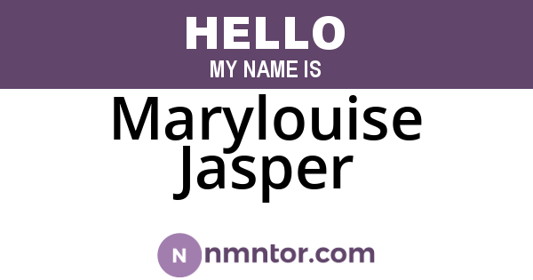 Marylouise Jasper