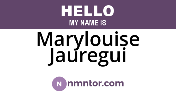 Marylouise Jauregui