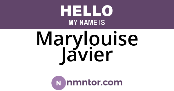 Marylouise Javier