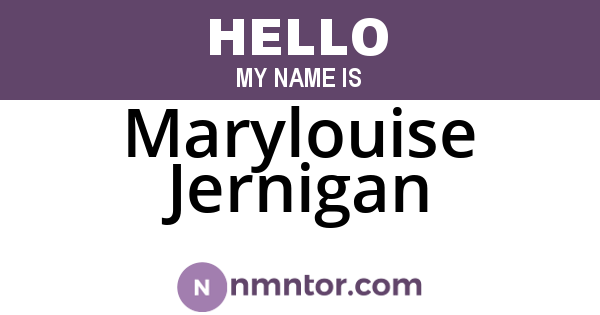 Marylouise Jernigan