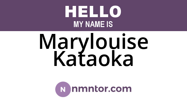 Marylouise Kataoka