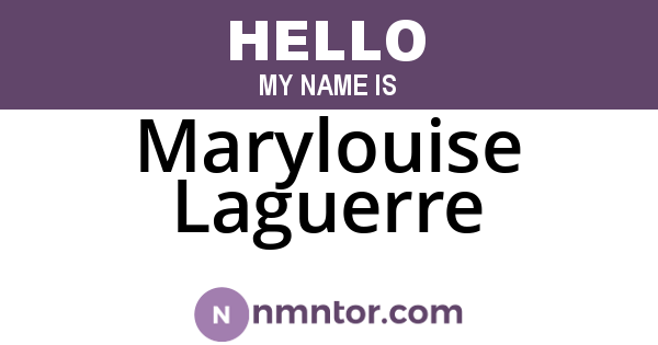 Marylouise Laguerre