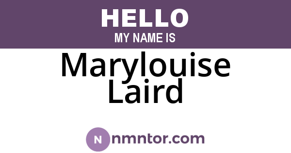 Marylouise Laird