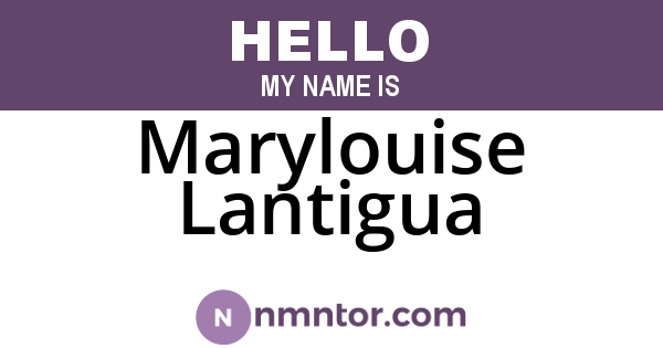 Marylouise Lantigua