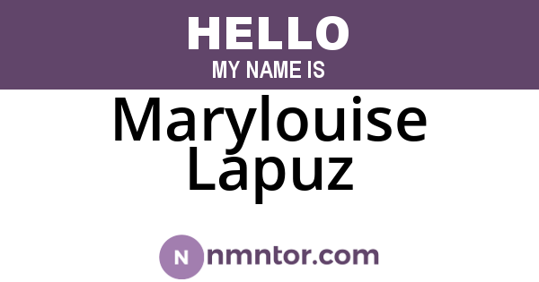 Marylouise Lapuz