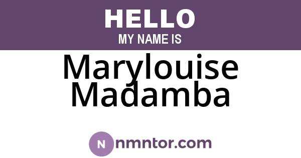 Marylouise Madamba