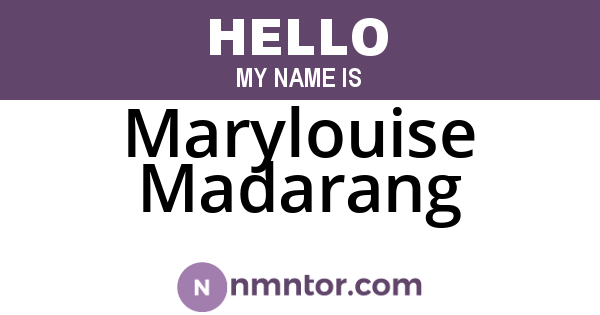 Marylouise Madarang