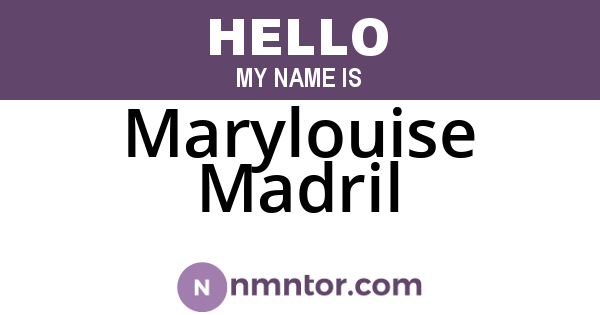 Marylouise Madril