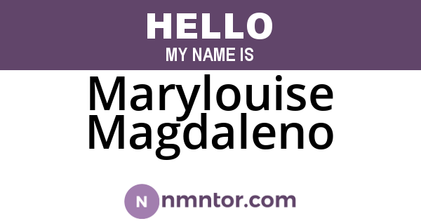 Marylouise Magdaleno