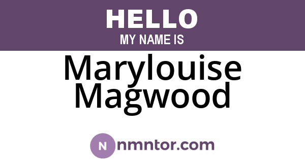 Marylouise Magwood