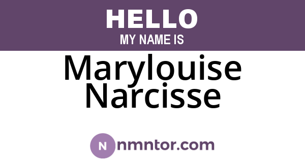 Marylouise Narcisse