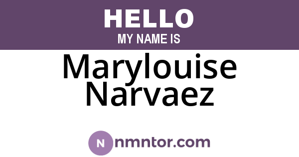 Marylouise Narvaez