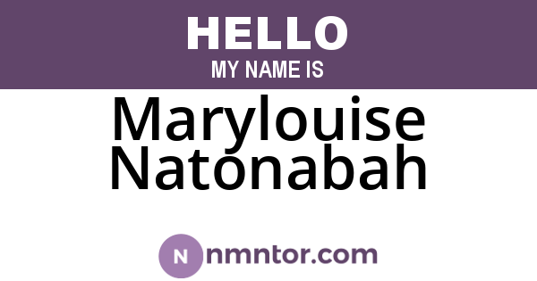 Marylouise Natonabah