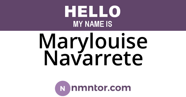 Marylouise Navarrete