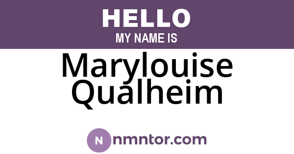 Marylouise Qualheim