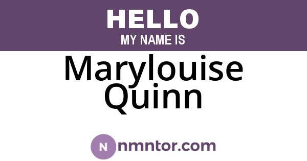 Marylouise Quinn