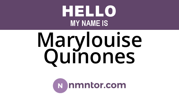 Marylouise Quinones