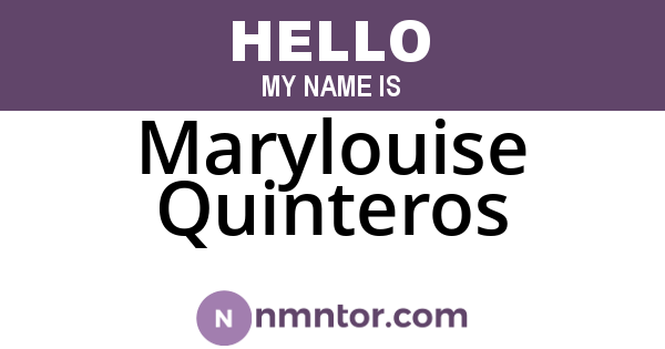 Marylouise Quinteros