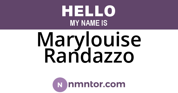 Marylouise Randazzo