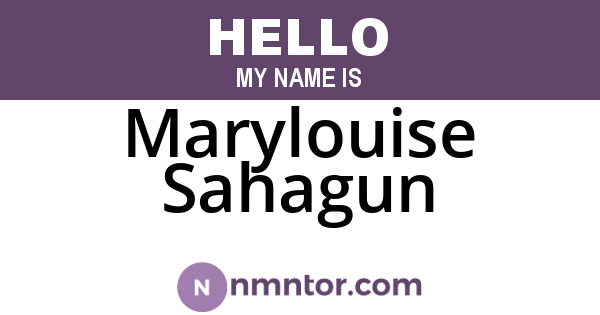 Marylouise Sahagun