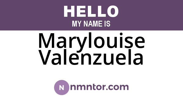 Marylouise Valenzuela