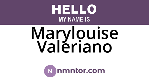 Marylouise Valeriano