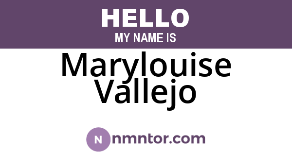 Marylouise Vallejo