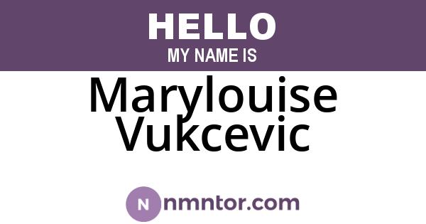 Marylouise Vukcevic
