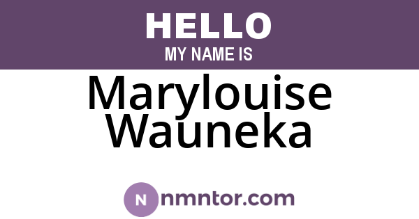 Marylouise Wauneka