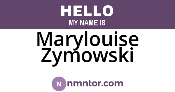 Marylouise Zymowski