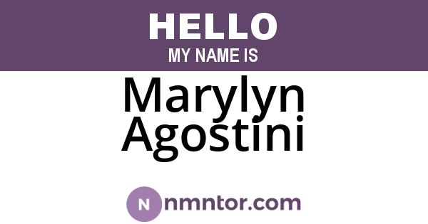 Marylyn Agostini