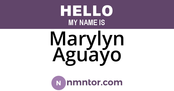 Marylyn Aguayo