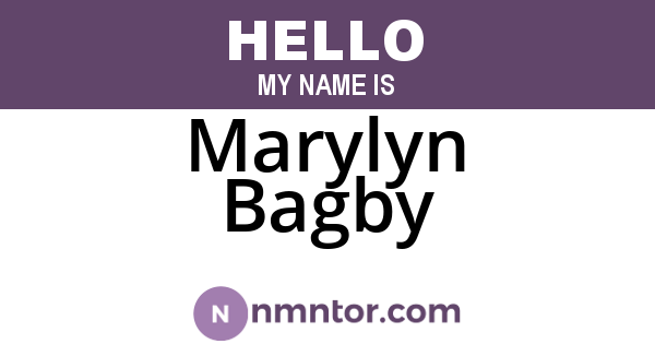 Marylyn Bagby