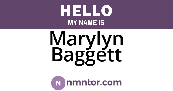 Marylyn Baggett