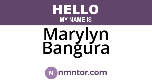 Marylyn Bangura