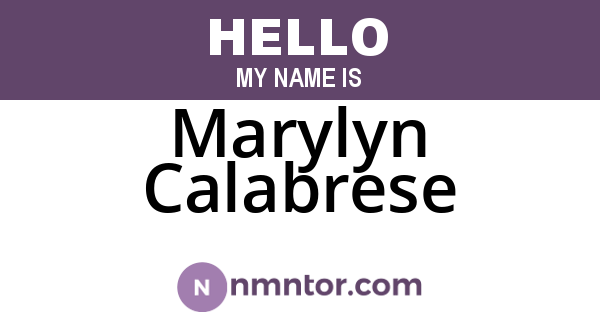 Marylyn Calabrese