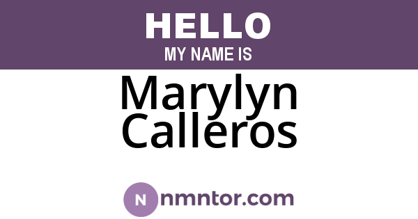 Marylyn Calleros