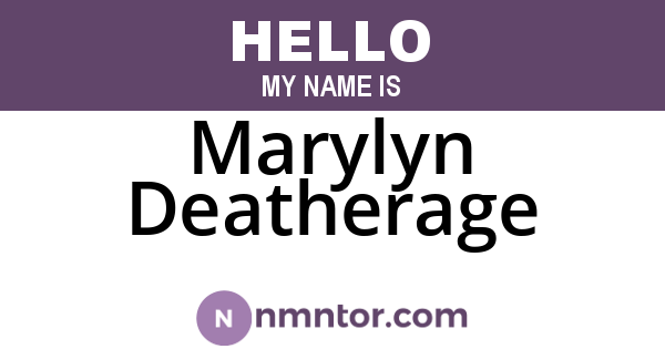 Marylyn Deatherage