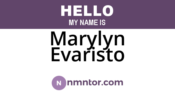Marylyn Evaristo