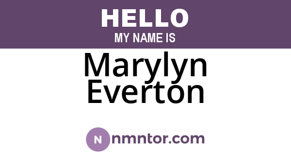 Marylyn Everton