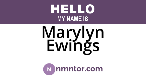 Marylyn Ewings