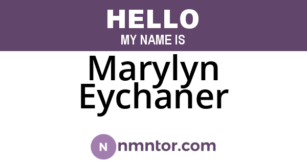 Marylyn Eychaner