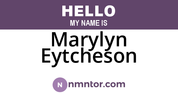 Marylyn Eytcheson