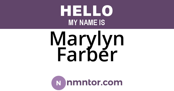 Marylyn Farber